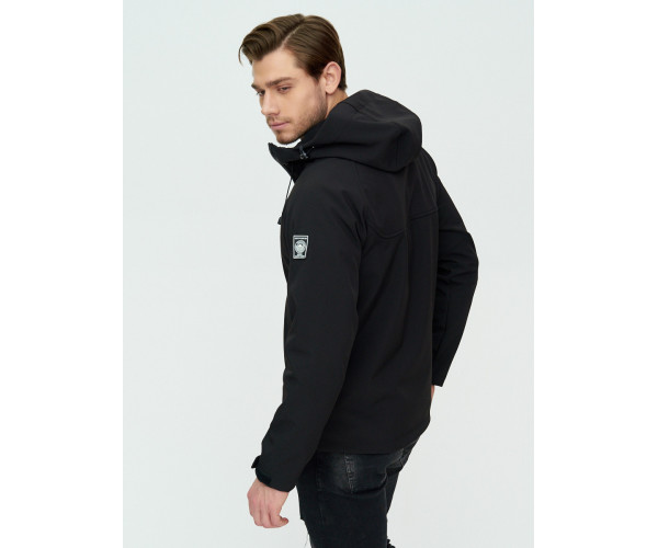 Ветровка мужская  черного цвета 2105Ch