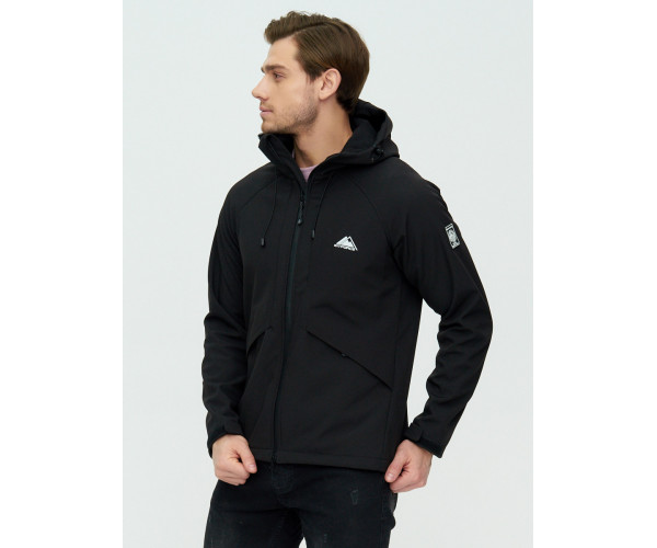 Ветровка мужская  черного цвета 2105Ch