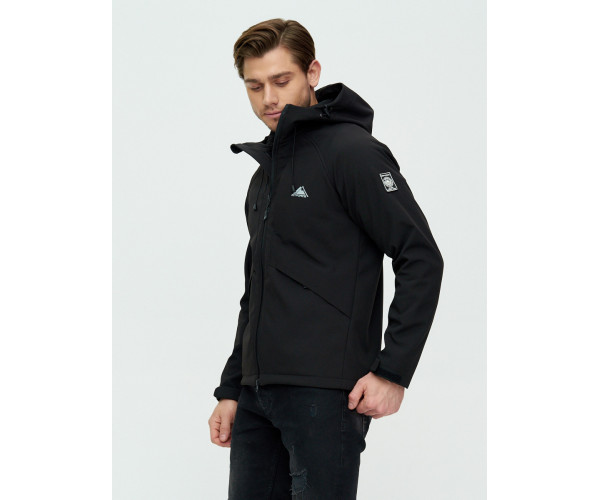 Ветровка мужская  черного цвета 2105Ch