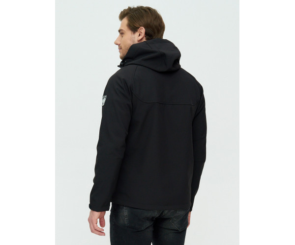 Ветровка мужская  черного цвета 2105Ch