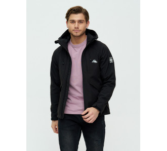 Ветровка мужская  черного цвета 2105Ch