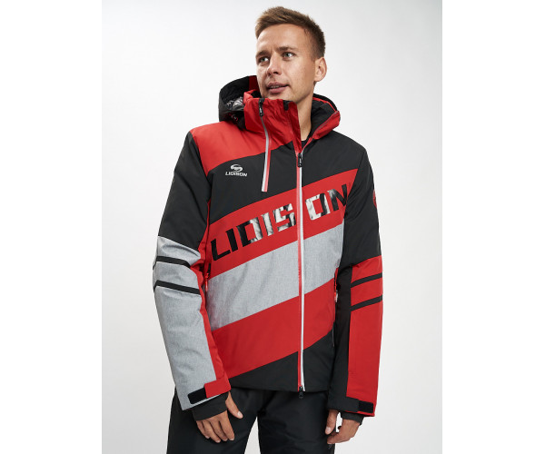 Горнолыжный костюм мужской красного цвета 077022Kr