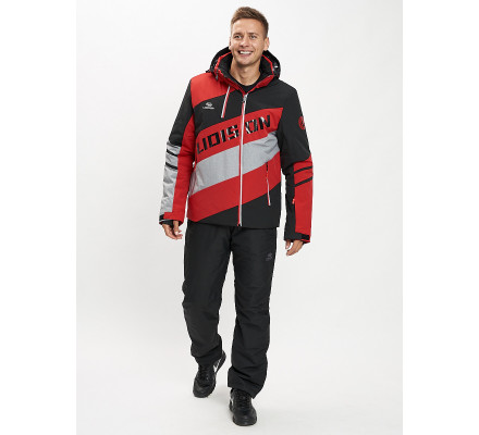 Горнолыжный костюм мужской красного цвета 077022Kr