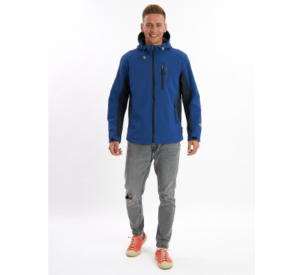 Ветровка мужская синего цвета 495S