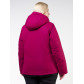 Женская зимняя горнолыжная куртка большого размера малинового цвета 11982M