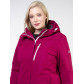Женская зимняя горнолыжная куртка большого размера малинового цвета 11982M