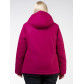 Женская зимняя горнолыжная куртка большого размера малинового цвета 11982M