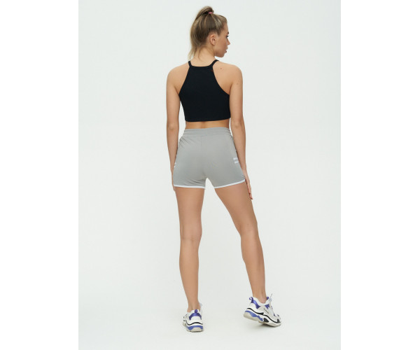 Спортивные шорты женские серого цвета 3010Sr