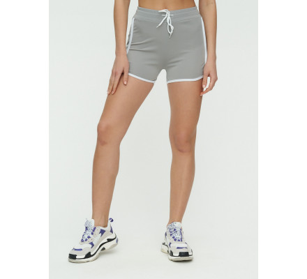 Спортивные шорты женские серого цвета 3010Sr