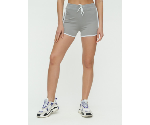 Спортивные шорты женские серого цвета 3010Sr