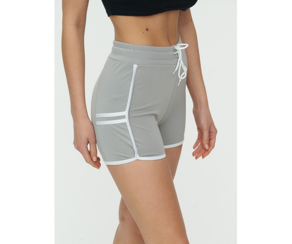 Спортивные шорты женские серого цвета 3010Sr