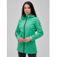 Парка женская осенняя весенняя softshell зеленого цвета 2023Z