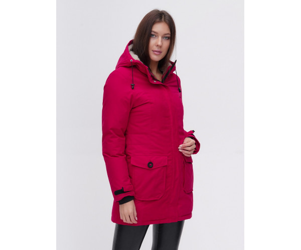 Парка  бордового цвета 2074Bo
