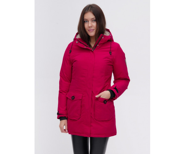 Парка  бордового цвета 2074Bo
