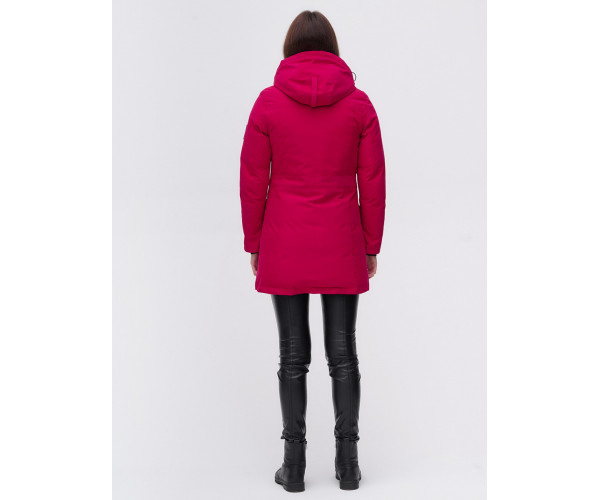 Парка  бордового цвета 2074Bo