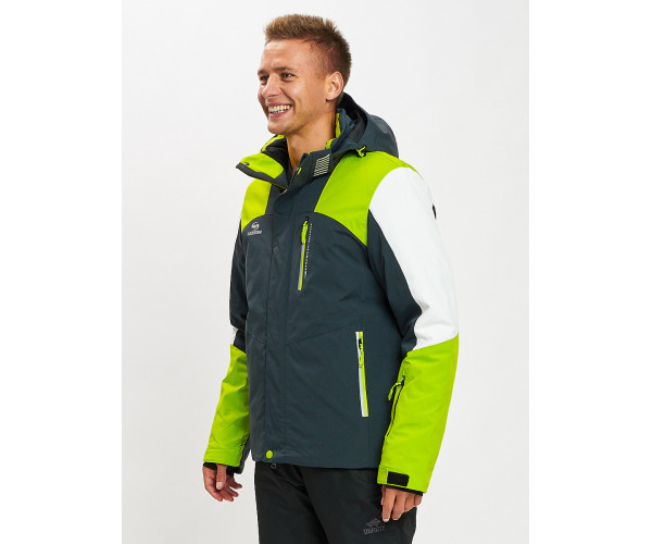 Горнолыжная куртка мужская зеленого цвета 77018Z