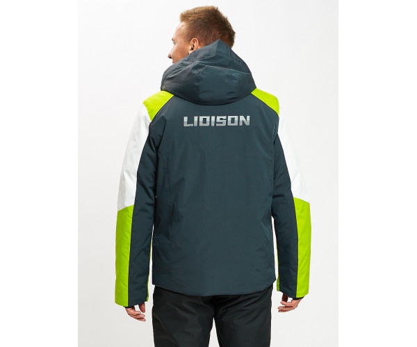 Горнолыжная куртка мужская зеленого цвета 77018Z