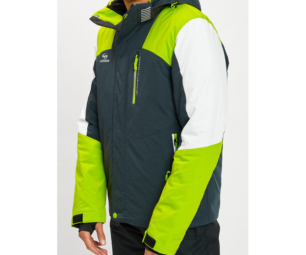 Горнолыжная куртка мужская зеленого цвета 77018Z