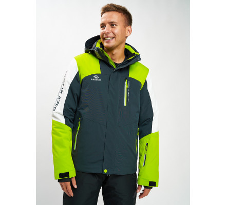 Горнолыжная куртка мужская зеленого цвета 77018Z