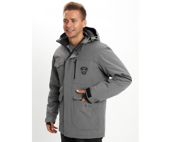 Молодежная зимняя куртка мужская хаки цвета 2159Sr