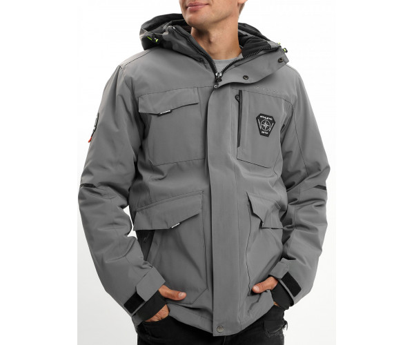 Молодежная зимняя куртка мужская хаки цвета 2159Sr