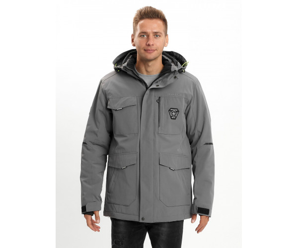 Молодежная зимняя куртка мужская хаки цвета 2159Sr