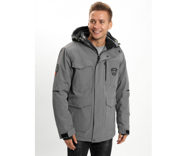 Молодежная зимняя куртка мужская хаки цвета 2159Sr