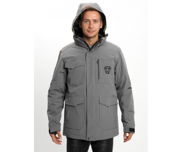 Молодежная зимняя куртка мужская хаки цвета 2159Sr