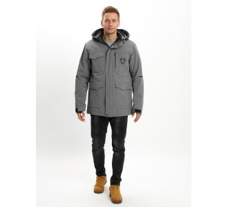 Молодежная зимняя куртка мужская хаки цвета 2159Sr