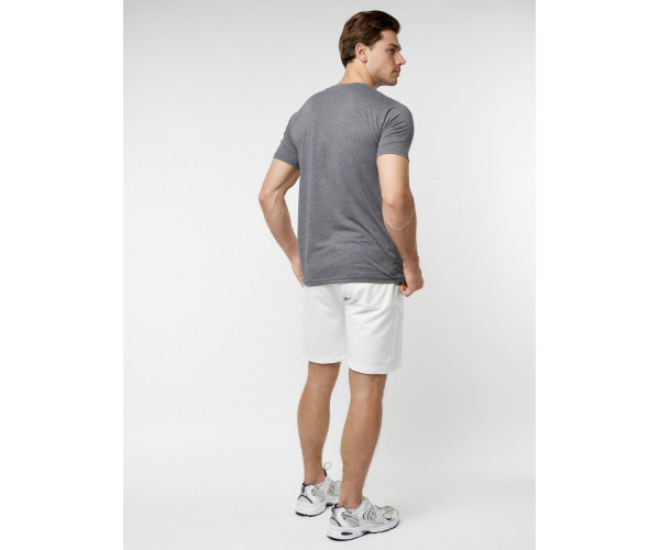 Мужские футболки с принтом серого цвета 221418Sr