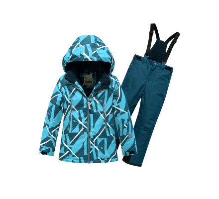 Горнолыжный костюм Valianly для девочки голубого цвета 9020Gl