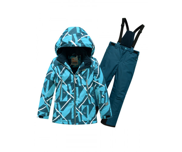 Горнолыжный костюм Valianly для девочки голубого цвета 9020Gl
