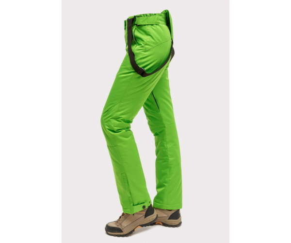 Женские зимние горнолыжные брюки салатового цвета 905Sl