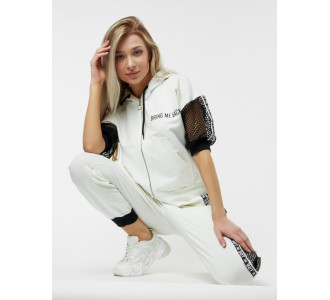 Спортивный костюм трикотажный белого цвета 22124Bl