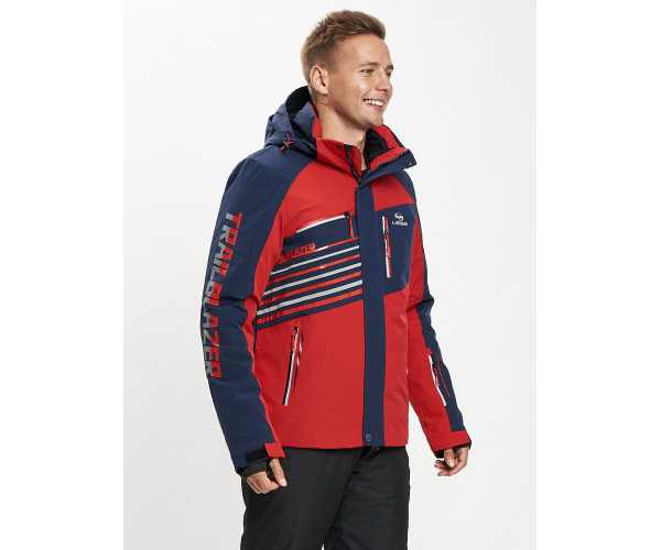 Горнолыжная куртка мужская красного цвета 77012Kr