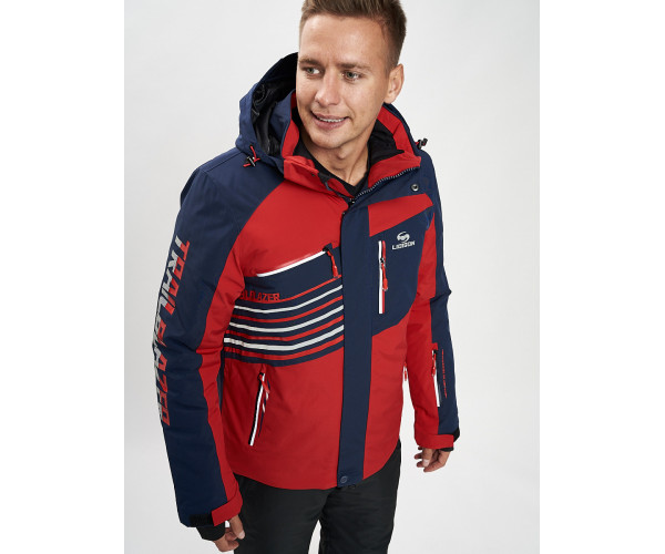 Горнолыжная куртка мужская красного цвета 77012Kr