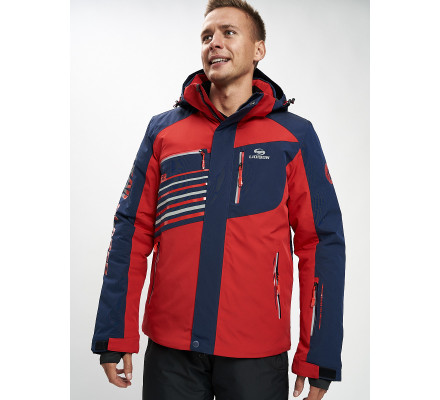 Горнолыжная куртка мужская красного цвета 77012Kr