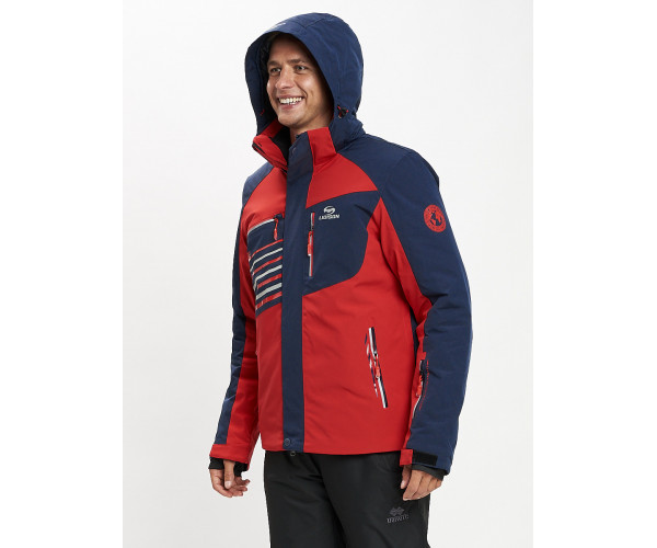 Горнолыжная куртка мужская красного цвета 77012Kr