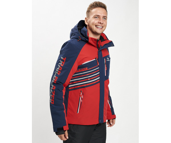 Горнолыжная куртка мужская красного цвета 77012Kr