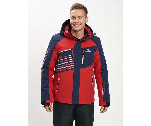 Горнолыжная куртка мужская красного цвета 77012Kr