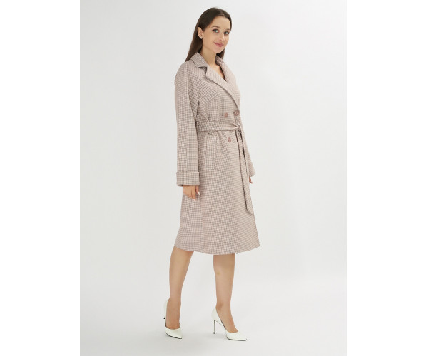 Пальто демисезонное коричневого цвета 42121K