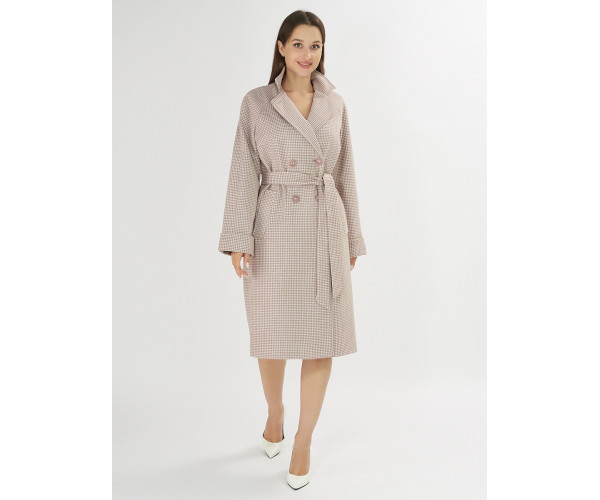 Пальто демисезонное коричневого цвета 42121K