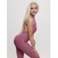 Комбинезон для фитнеса женский розового цвета 2005R