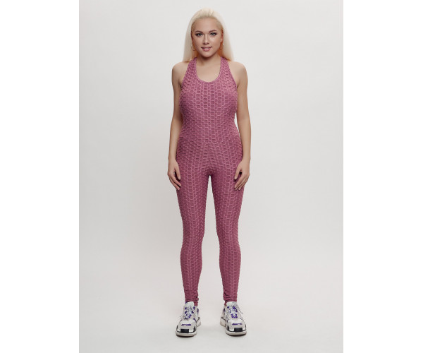 Комбинезон для фитнеса женский розового цвета 2005R