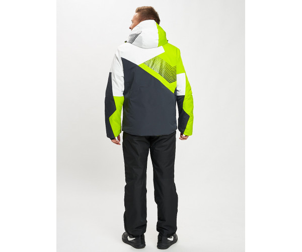 Горнолыжный костюм мужской зеленого цвета 077019Z