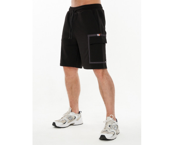 Костюм шорты и футболка черного цвета 9183Ch