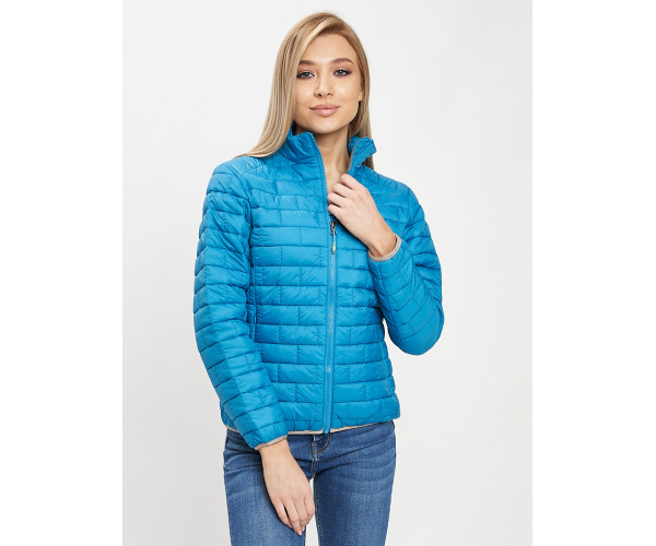 Стеганная куртка синего цвета 33310S