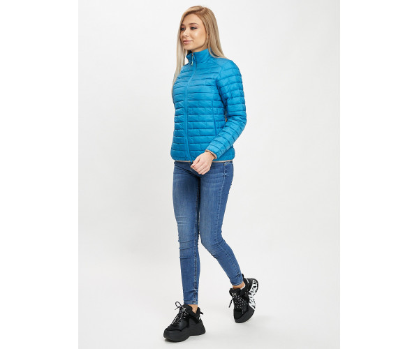 Стеганная куртка синего цвета 33310S