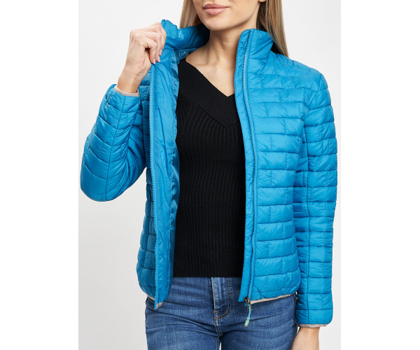 Стеганная куртка синего цвета 33310S