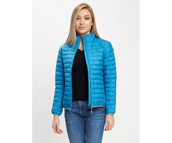 Стеганная куртка синего цвета 33310S